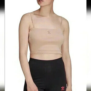 NWT  ADIDAS crop top spaghetti straps Size XS !